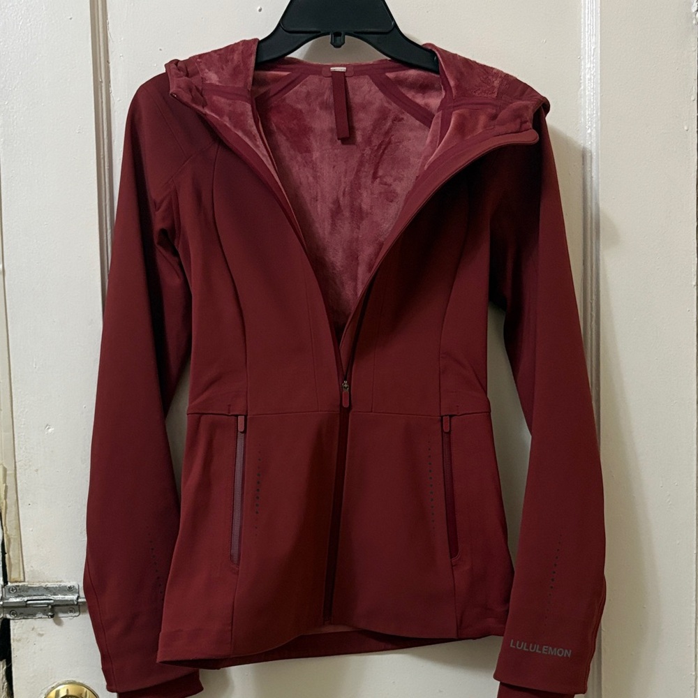 Lululemon Athletica Deep Red Hooded  Jacket - Picture 2 of 13